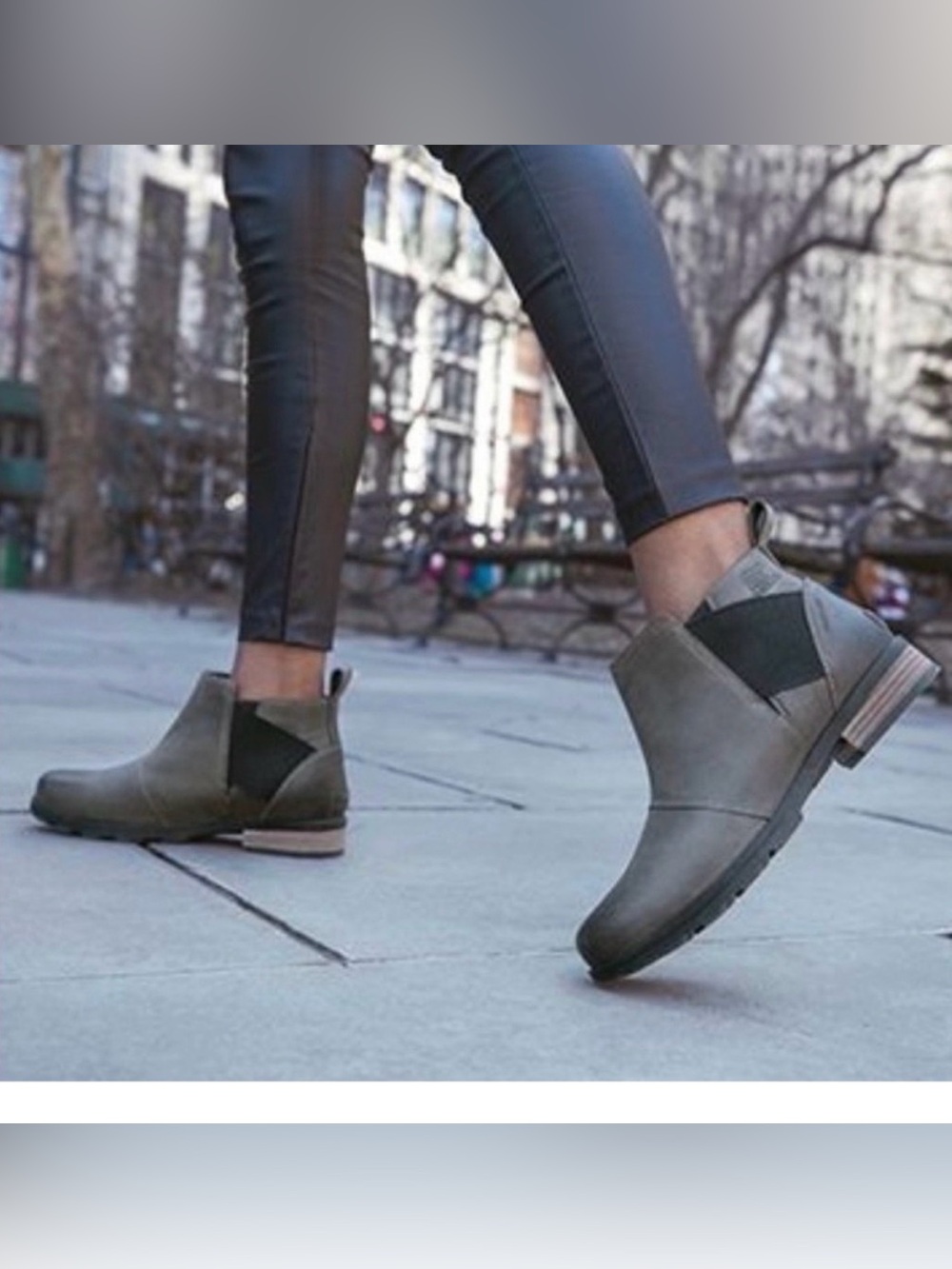 Sorel Emelie Chelsea Bootie NEW gray 10